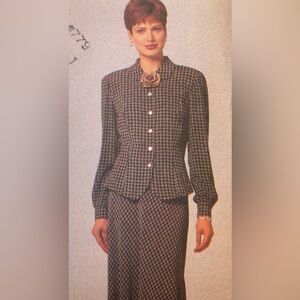 Butterick Pattern 4187 Shirt Jacket Top Skirt Pants Sizes 6 8 10 uncut
